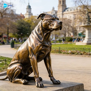 Patung Anjing Doberman Butler dari Logam Cor Tangan, Ukuran Asli, Bahan Perunggu, untuk Dijual - Product Image 2