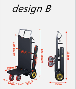 Karren 400Kg Capaciteit Stalen Platform <span class=keywords><strong>Pallet</strong></span> Trap Klimmen Dolly Kar Elektrische Trap Klimmer Liften Industrieel Gebruik Trolleys - Product Image 2