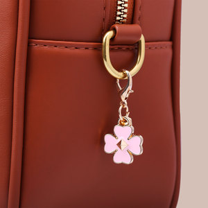 Thời trang dễ thương túi giữ chìa khóa Keychain hợp kim UV anh đào bướm quyến rũ Mặt dây chuyền hoa Keychain phụ kiện - Product Image 4