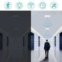 Détecteur de mouvement PIR réglable à 360 degrés pour plafond avec détection de 6 m et temporisation de 5-7 min, 220 V pour l'éclairage domestique