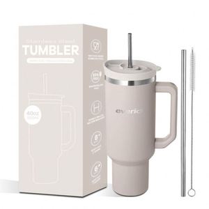 Promotional Design Custom Logo 40 oz Adventure Stainless Steel Double Wall Vacuum Metal Travel Coffee Mug Dust Proof Straw - Product Image 4