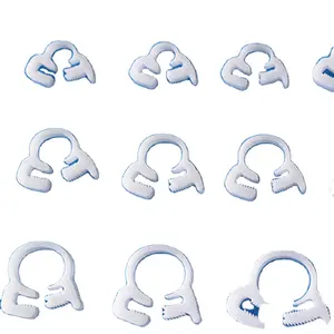 8.6-9.3 Inter Locking Plastic Ratchet White Flexible Hose Clamps