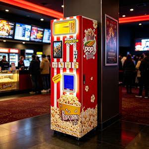 Máquina Expendedora de Palomitas de Maíz Comercial con Wifi de 32 Pulgadas, Marca Teejoin, Vertical, Automática, con Múltiples Sabores - Product Image 1