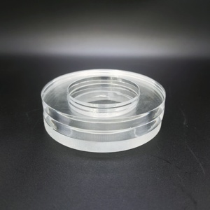High Precision Custom Laser Cutting Acrylic Round Transparent Plastic Part CNC Machining Service