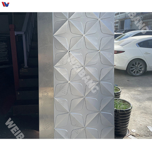 Panel de Revestimiento de Fachada Geométrico Abstracto de Fibra de Vidrio Moderno, Revestimiento Decorativo para Exteriores de Edificios, con Recubrimiento en Polvo - Product Image 3