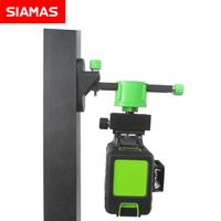 Support magnétique SIAMAS pour utilisation au niveau laser Support mural de type L avec aimants puissants Accessoire pour outil laser rotatif à 360 degrés