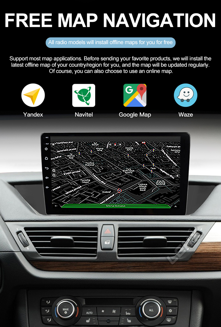 10.1 inch touch screen car multimedia gps navigation head unit system for bmw x1 e84 2009-2012 android 11