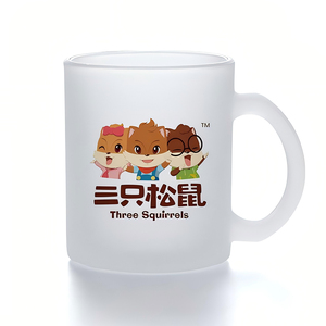 Tazza in Vetro Satinato con Stampa Faccina Sorridente, Trasparente, per Tè e Caffè, Articoli per Bere, per Logistica Commerciale e Centri di Distribuzione - Product Image 4