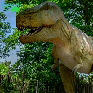 Zigong Animatronic dinozor modeli fabrika müzesi büyük yaşam boyutu t-rex Dinosaurio tedarikçisi