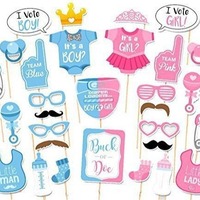 Décorations de fête de révélation du sexe, bannière garçon ou fille, ballons, accessoires de photomaton pour baby shower, toile de fond, guirlandes, kit de fournitures