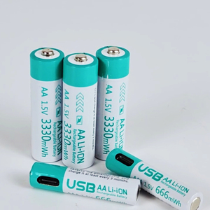 Nhà Máy Giá 8 gói 10 gói loại C USB AA AAA Lithium di động 1.5V pin sạc 1.5V AA AAA pin sạc - Product Image 5