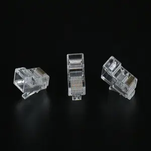 Penjualan langsung dari pabrik kualitas tinggi harga rendah kepala kristal rj45 berlaku untuk kabel jaringan konektor rj45