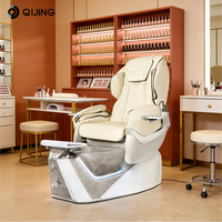 Fauteuil de massage robotisé électrique de luxe personnalisable OEM & ODM avec logo, pour manucure et pédicure avec bain de pieds pour salon de manucure