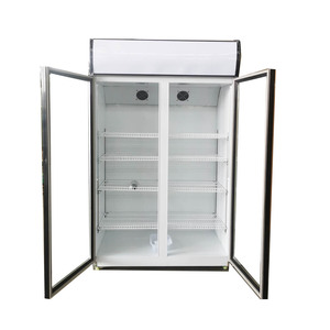 Direct Factory Sales <b>Standing</b> Display Soft Drink Freezer Refrigerator With Glass <b>Door</b> Cool Climate Cooling HAC-330 400L Cool - Product Image 2