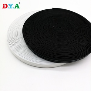 Pita poliester lurus Anti selip 13MM kustom dua garis silikon pita elastis rajutan untuk aksesori pakaian - Product Image 2