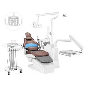 Fauteuil dentaire dans les cliniques haut de gamme Pour les gauchers américains type 9 mémoires fauteuil dentaire de luxe sillones dentales