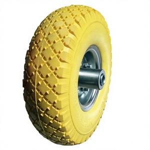 10 Inch <strong>Pneumatic</strong> Rubber Wheel Dust-proof Cover Beach Cart Foam Tire Solid Inflatable Heavy Duty <strong>Caster</strong> Wheels CE Certified - Product Image 1