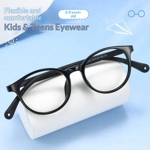 Montatura per Occhiali Anti-miopia in Stile Punk Rotondo Ultra-leggero di Grado Oftalmico, Modello TR6 per Bambini da 8-6 Anni, Modello 52225ET - Product Image 4