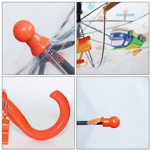 ร่มใสพิมพ์โลโก้สำหรับเด็ก ขนาด 19 นิ้ว สำหรับโฆษณา ขายส่ง - Product Image 4