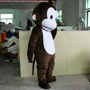 Costume de Mascotte Singe Mignon Personnalisé Style Anime en Peluche pour Événements, Fêtes et Promotions – Taille Adulte Disponible - Product Image 4