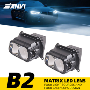 SANVI B2ใหม่แหล่งกำเนิดแสงสี่ดวงขนาดเล็กเลนส์โปรเจคเตอร์ Matrix โมดูล68W 5500K ติดตั้งง่ายไฟหน้ารถ - Product Image 2
