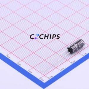 NXB25V47M5 * 11 Lo ผ่านหลุมอลูมิเนียม Electrolytic ตัวเก็บประจุผ่านรู, D5xL11mm 47uF 20% 25V 250mA-100kHz - Product Image 1