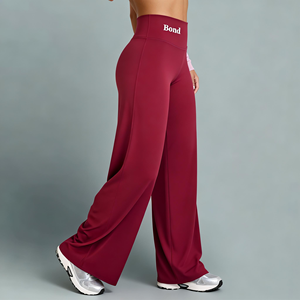 Bond Oner Leggings de Yoga de Pierna Recta y Cintura Alta de Excelente Calidad para Gimnasio Ropa Deportiva Activa Pantalones Deportivos de Pierna Recta en Color Sólido - Product Image 3