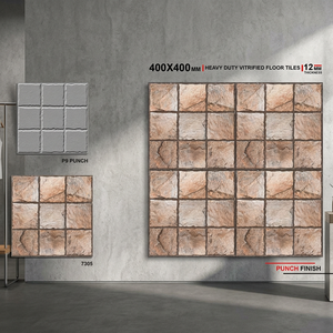 Carreaux de parking en porcelaine émaillée rectifiée numériquement 16x16 pouces, 12 mm, imperméables, antidérapants, pour usage intensif en extérieur - Product Image 3