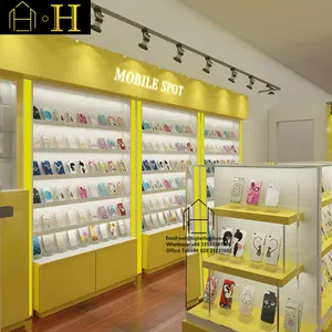 Customized Phone Repair Shop Decoration Cellphone Accessories Display Cellphone Store Showcase