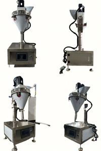 Machine de remplissage de poudre semi-automatique à vis doseuse pour bouteilles multi-saveurs avec servomoteur - Product Image 6