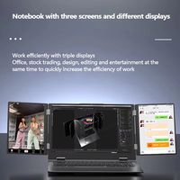 Ordinateur portable de jeu à triple écran Intel I5 de 12e génération, 16+10,5+10,5 pouces, nouveau, pour le bureau et les affaires