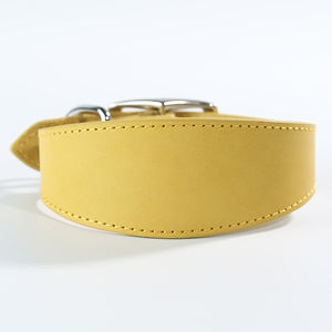 Collar de Perro de Cuero Genuino de Lujo al por Mayor, Cierre de Hebilla <span class=keywords><strong>Extra</strong></span> Ancho y Afilado, para Todas las Temporadas, Galgo, Whippet - Product Image 2