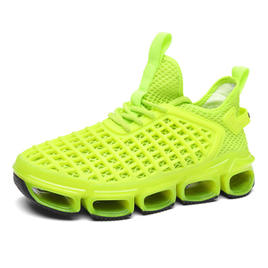 Chaussures <span class=keywords><strong>de</strong></span> <span class=keywords><strong>course</strong></span> vert néon pour hommes, baskets à semelle creuse, respirantes, légères, chaussures <span class=keywords><strong>de</strong></span> sport, chaussures <span class=keywords><strong>de</strong></span> marche cool - Product Image 1