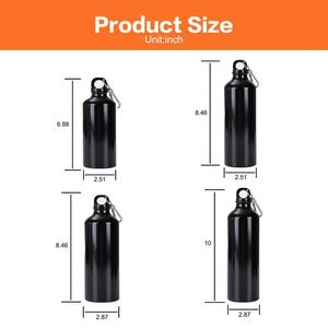Bouteilles d'eau en aluminium personnalisées, colorées, avec logo personnalisé, pour le sport et l'escalade en plein air, 500 ml, 750 ml - Product Image 3