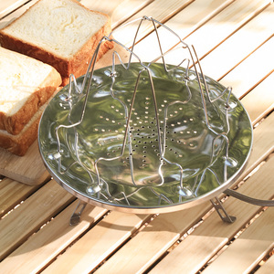 Hot <span class=keywords><strong>Camping</strong></span> Toaster Rack Bandeja de tostadas de 4 rebanadas <span class=keywords><strong>para</strong></span> estufas de <span class=keywords><strong>gas</strong></span> Cocina - Product Image 6