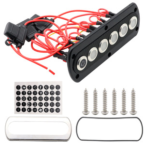 Panneau de commutation LED, disjoncteur pour bateau, caravane et voiture, 6 gangs - Product Image 4