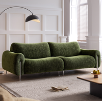 Canapé d'angle vert pour salon, ensemble de canapés en velours minimaliste, jacquard turc, dernier design, luxe, rembourré en éponge