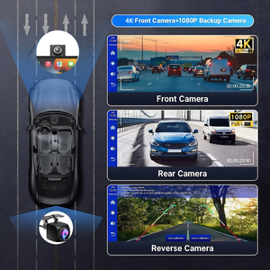 8.8&quot; Wireless CarPlay <strong>Android</strong> Auto Dashcam <strong>Player</strong> <strong>Car</strong> Monitor 1080P Back <strong>Camera</strong> Mirror BT USB FM DVR Amplifier for <strong>Cars</strong> - Product Image 2
