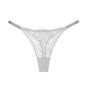 Tanga Sexy <span class=keywords><strong>Secret</strong></span> Espalda en T para Mujer con Rayas y Pedrería, Bragas de Cintura Baja, Tanga sin Costuras, Lencería Íntima, Tanga 686 - Product Image 5