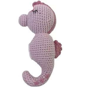 Cotone organico crochet sonaglio animale handmade crochet giocattoli farcito Kaiba squeaker