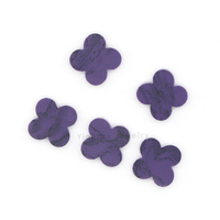 Yingtuo Jewelry Trèfle à quatre feuilles synthétique D-violet Pierre précieuse en vrac pour la fabrication de bijoux