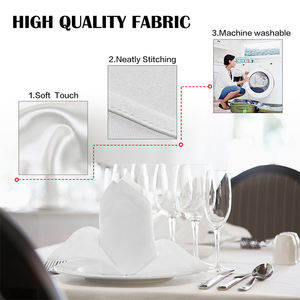 Serviettes De Table Pour Mariage <span class=keywords><strong>En</strong></span> Tissu Dîner <span class=keywords><strong>Serviette</strong></span> De Table De Mariage Ensemble Serviettes <span class=keywords><strong>En</strong></span> Tissu Imperméables Broderie Personnalisée pour Mariage - Product Image 2