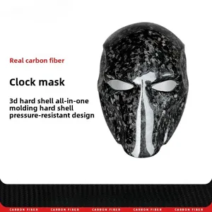 Bất Carbon Sợi Mặt Nạ Chiến Thuật Đầy Đủ Mặt Chết Knell Halloween Cos Masquerade Dành Cho Người Lớn Đảng Khô Carbon Mui Xe - Product Image 1