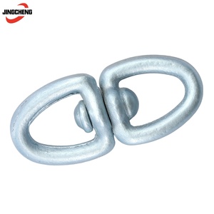 Émerillon <span class=keywords><strong>double</strong></span> à œil pour la levée de charges lourdes, pour élingues de levage à chaîne - Product Image 1