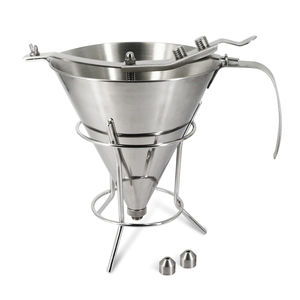 Atacado 1L Vela Pistão Funil Aço Inoxidável mão funil de cera Pancake Cupcake Batter Dispenser - Product Image 2