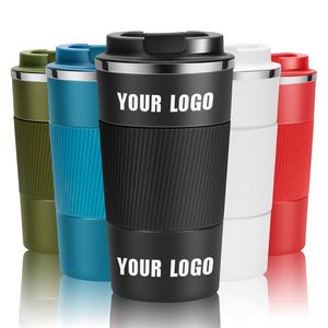 Thermos personnalisé en acier inoxydable, tasse à café réutilisable, cadeau publicitaire, gobelet à eau avec logo personnalisé - Product Image 1