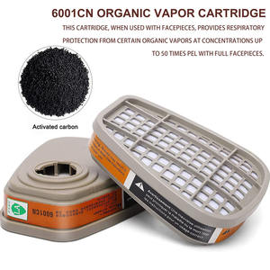 Masker <span class=keywords><strong>Gas</strong></span> kimia pelindung wajah penuh satu Kit desain populer silikon keselamatan - Product Image 6