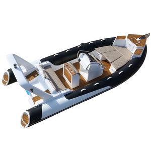 Best Selling New Design RIB600 Inflatable Deep-v Fiberglass Hull Boat Supports Customization - Product Image 4