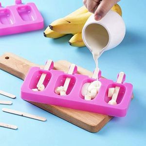 <b>Silicone</b> Molds Homemade Large <b>Silicone</b> Ice Molds with Sticks Cakesicle Mold for DIY Ice Tray - Product Image 3