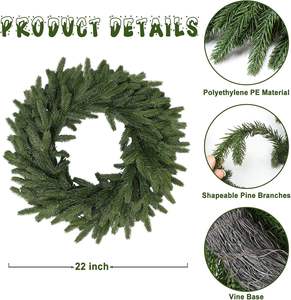 Wholesale Favorable Price Christmas Home Decoration <b>Artificial</b> Christmas <b>Wreath</b> - Product Image 4